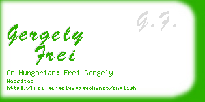 gergely frei business card